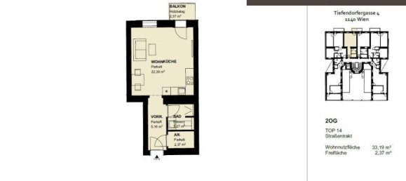 Estúdio em Penzing, Austria N.º 48840 22