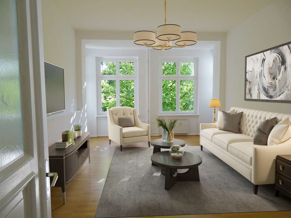 Квартира с 3 комнатами в Фридрихсхайн, Германия № 110266