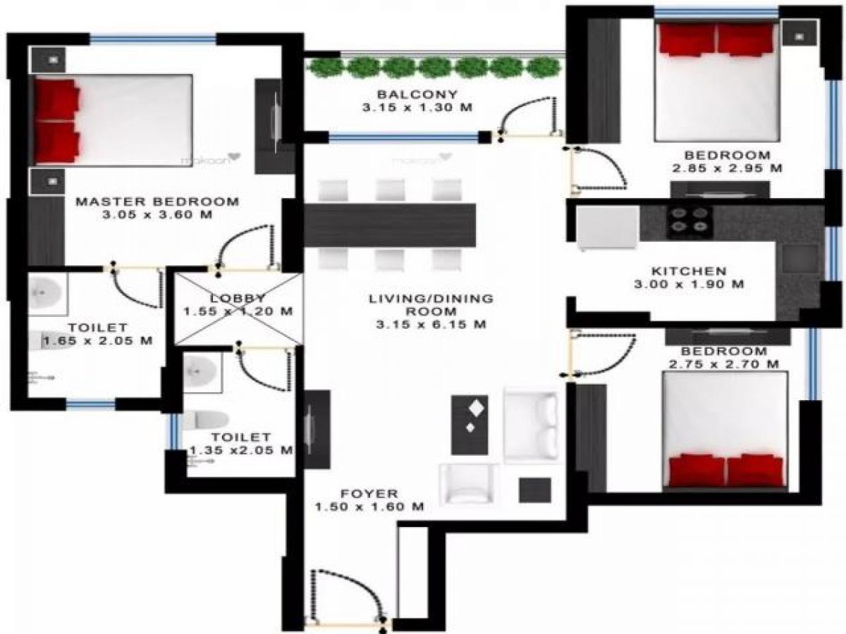 Casa T3 em Kolkata, India N.º 25255