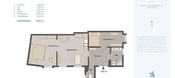 Apartamento de 3 divisões em Vienna, Austria N.º 131553 5