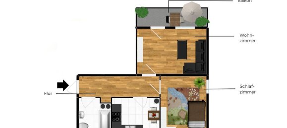 3-salle Appartement à Bamberg, Germany No. 371126 8