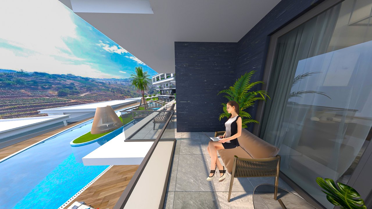 Apartment 2+1 in Lake Terraca Village, Alanya, Turkey No. 39131