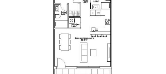 2 Schlafzimmer Bungalow in Alicante, Spain, Nr. 176437 6