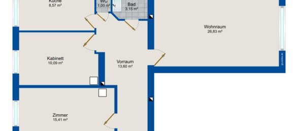 3 rooms Apartment in Alsergrund, Austria No. 195464 19