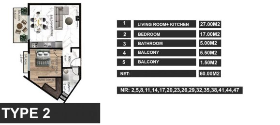 2-Zimmer Penthouse in Avsallar, Turkey, Nr. 29802 14