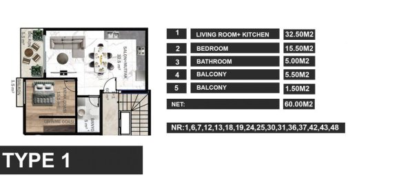 2-Zimmer Penthouse in Avsallar, Turkey, Nr. 29802 13