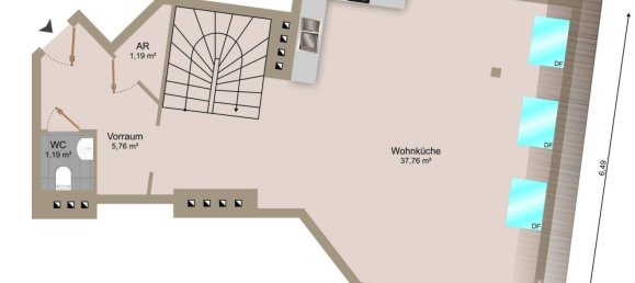 3 rooms Duplex in Brigittenau, Austria No. 50760 34