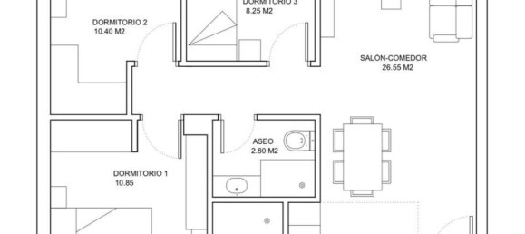 3 غرف نوم شقة في Salamanca, Spain رقم 18118 71