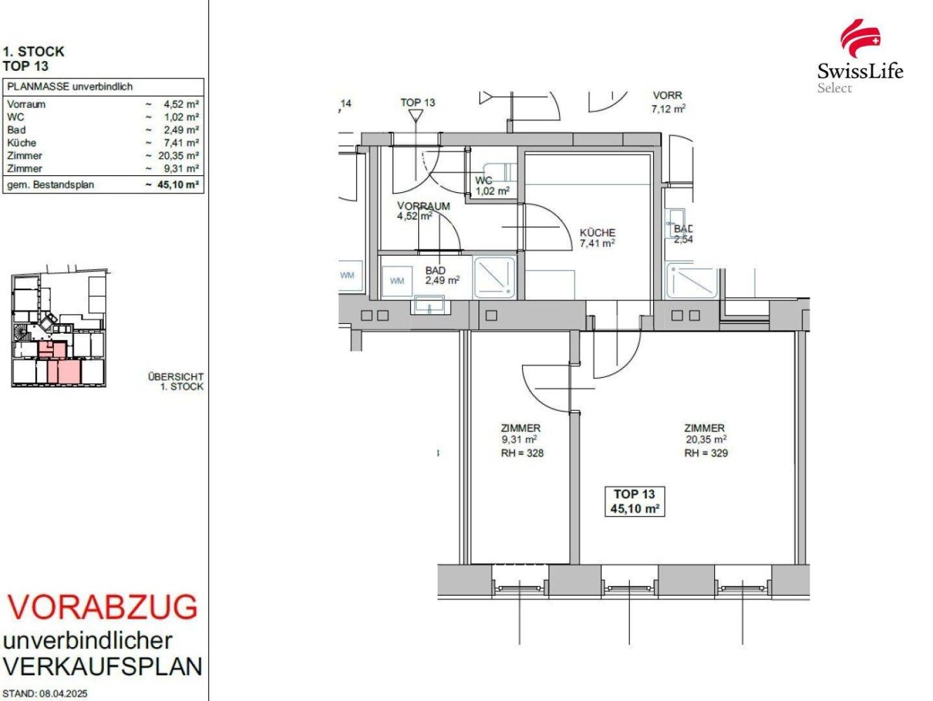 2-salle Appartement à Meidling, Austria No. 257358