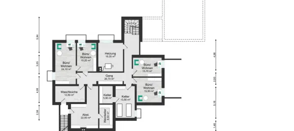 3 غرف نوم بنغالو في Augsburg, Germany رقم 354225 17