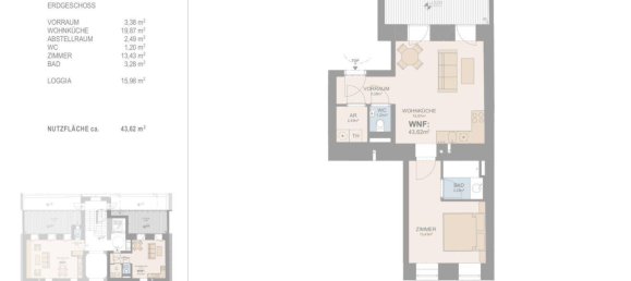 2-Zimmer Wohnung in Wien, Austria, Nr. 86170 10