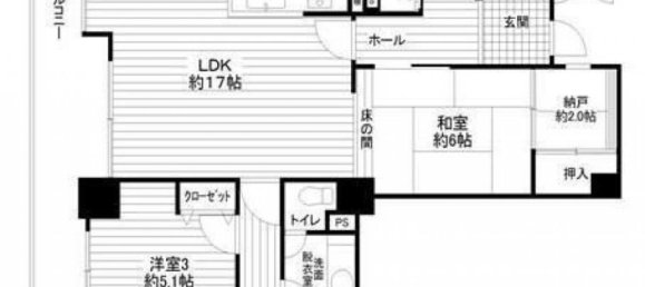 Apartamento de 3 dormitorios en Chiba, Japan No. 4436 2
