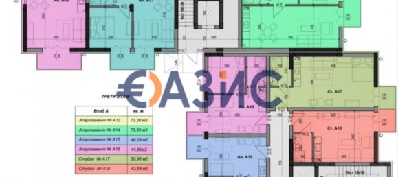 1 chambre Appartement à Nesebar, Bulgaria No. 459 2