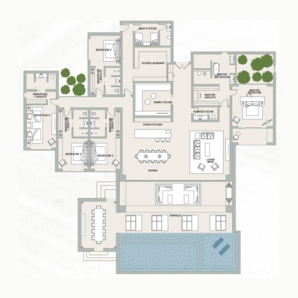 5 bedrooms Villa in Ras Al Khaimah, UAE No. 21585