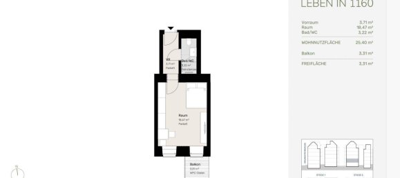 Studio in Ottakring, Austria No. 261587 8