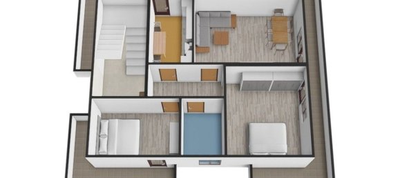 3 rooms Apartment in Rome, Italy No. 151635 36