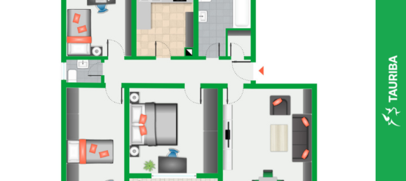 4 rooms Apartment in Cham, Germany No. 276552 12