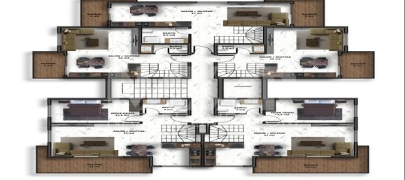 Wohnung 1+1 in Alanya, Turkey, Nr. 14435 11
