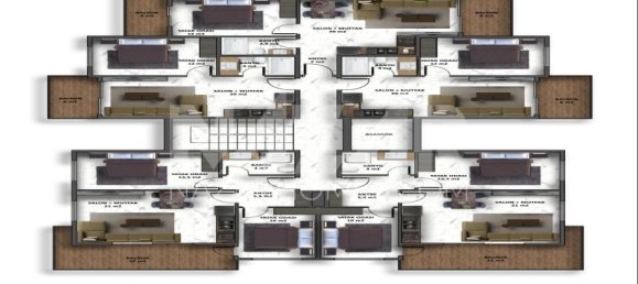 Wohnung 1+1 in Alanya, Turkey, Nr. 14435 10