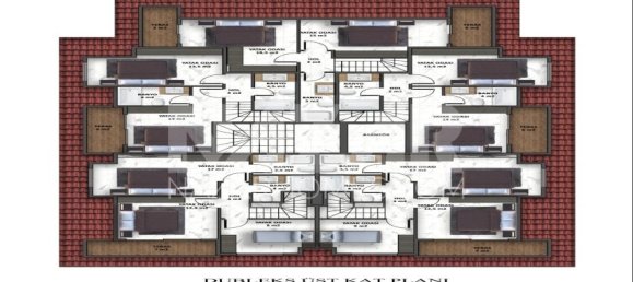 Wohnung 1+1 in Alanya, Turkey, Nr. 14435 14