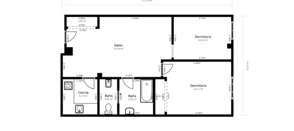 1 chambre Appartement à Valencia, Spain No. 15250 20