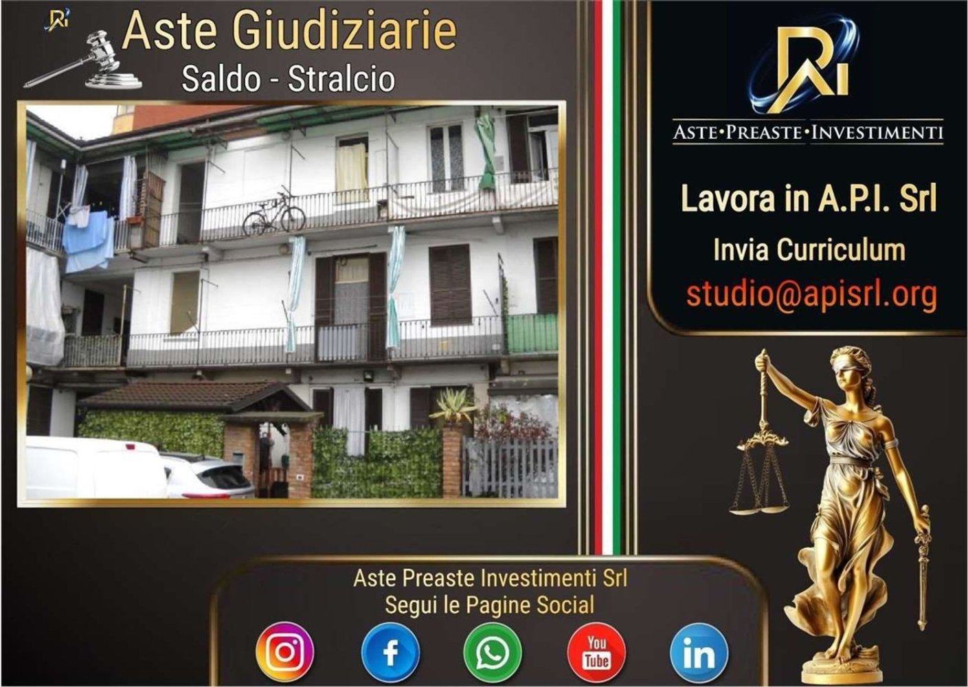Apartamento de 3 dormitorios en Alessandria, Italy No. 381493