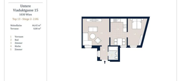 2 rooms Apartment in Vienna, Austria No. 131911 7