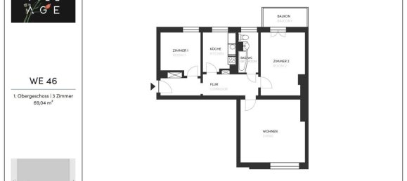 Apartamento de 3 divisões em Friedrichshain, Germany N.º 269679 15