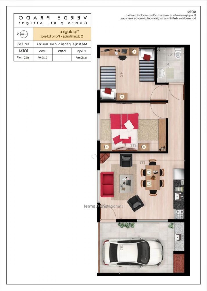 2 bedrooms House in Montevideo, Uruguay No. 11166