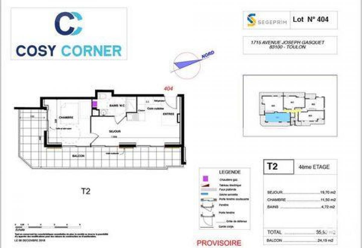 Studio in Toulon, France No. 10374