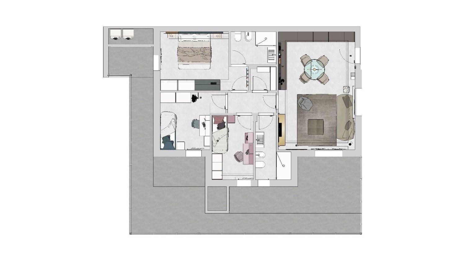 Квартира с 3 спальнями в Ludwigsburg, Германия № 309446
