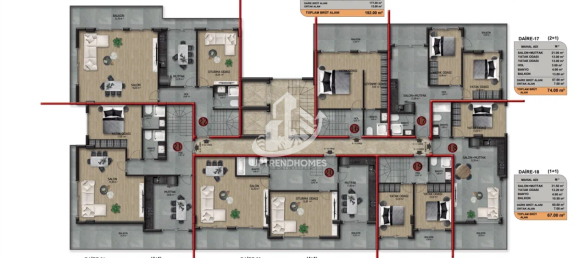 Appartement 1+1 à Oba, Turkey No. 3377 23