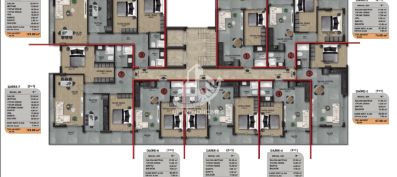 Appartement 1+1 à Oba, Turkey No. 3377 21