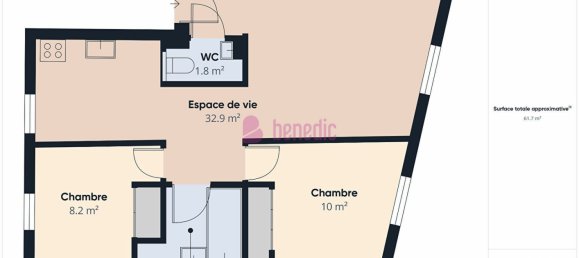 2 Schlafzimmer Wohnung in Montigny-les-Metz, France, Nr. 350196 5