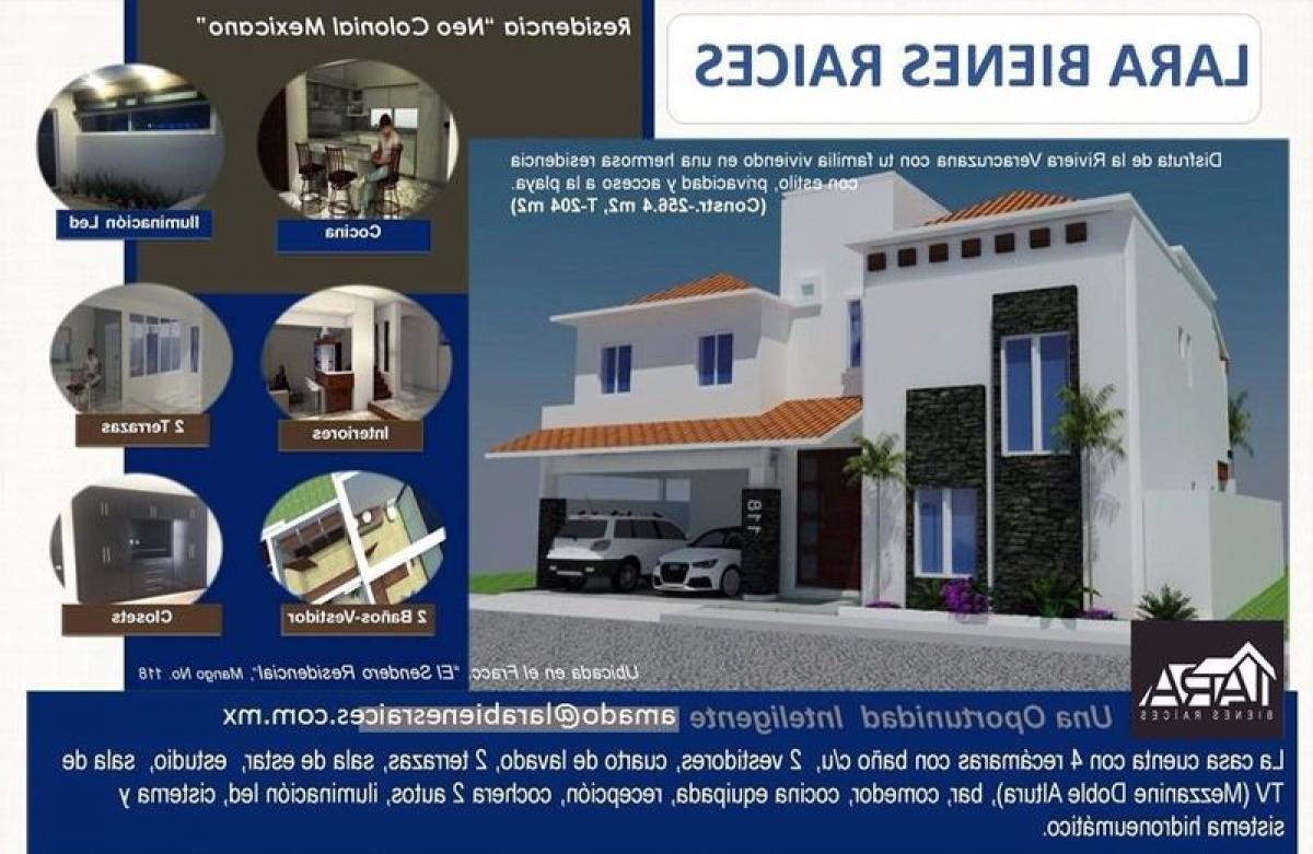 4 غرف نوم منزل في Veracruz, Mexico رقم 215369