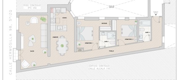 2 غرف نوم شقة في Madrid, Spain رقم 102256 2