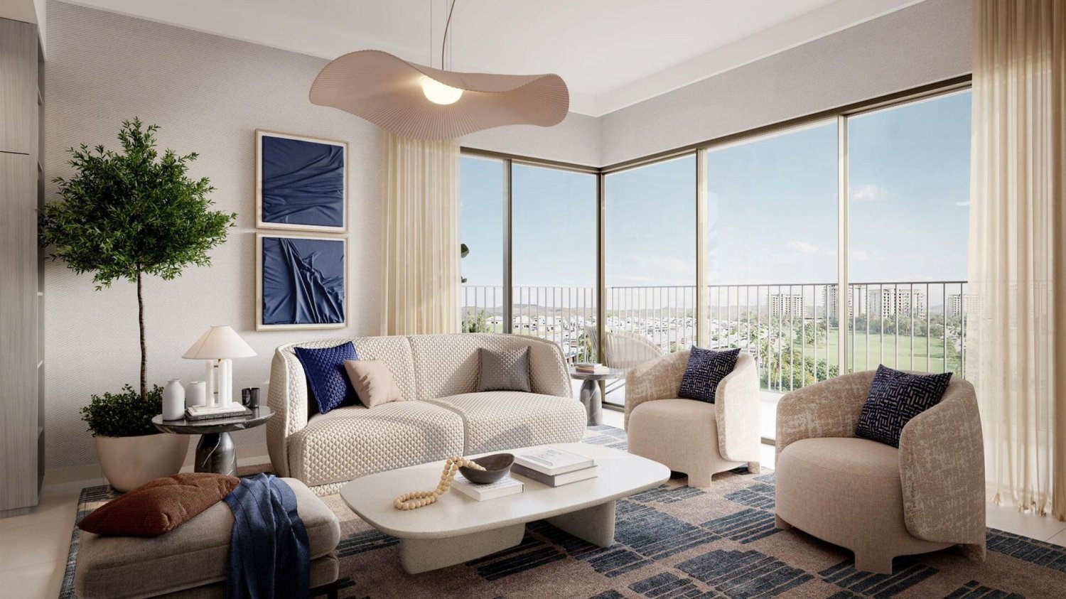 Apartamento T2 em Golf Verge, Dubai South (Dubai World Central), UAE N.º 65893