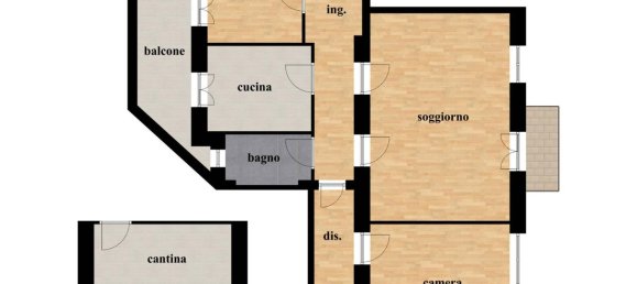 3 rooms Apartment in Rome, Italy No. 40831 19