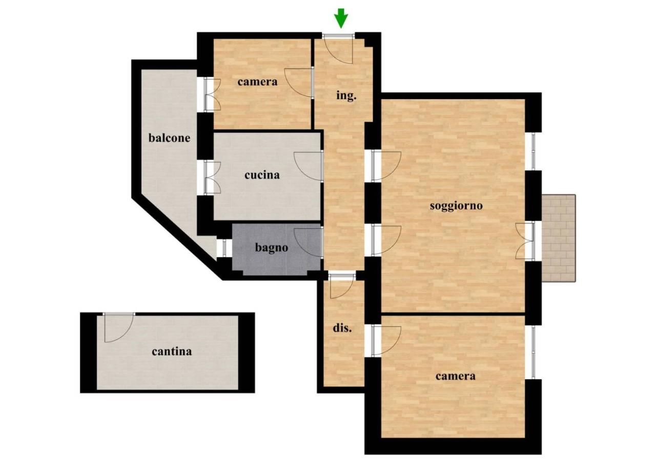 3 rooms Apartment in Rome, Italy No. 40831