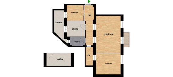 3 rooms Apartment in Rome, Italy No. 40831 18