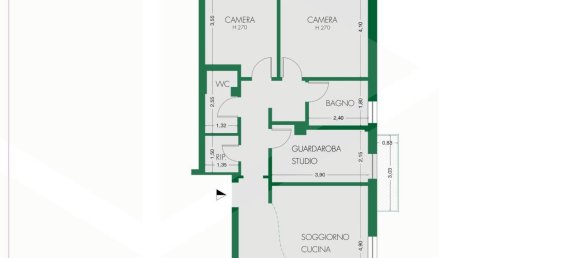 4-salle Appartement à Verona, Italy No. 24655 3