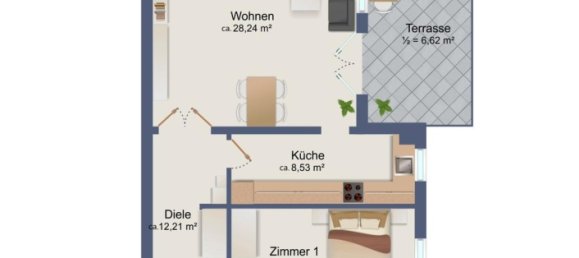 2 chambres Appartement à Wandsbek, Germany No. 77063 38
