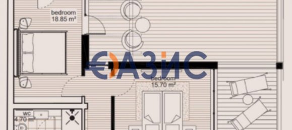 2 bedrooms Apartment in Sveti Vlas, Bulgaria No. 894 12