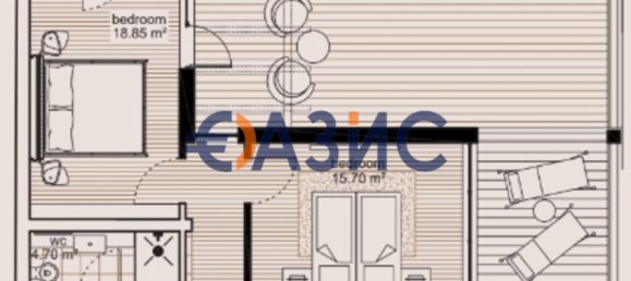 2 bedrooms Apartment in Sveti Vlas, Bulgaria No. 894 24