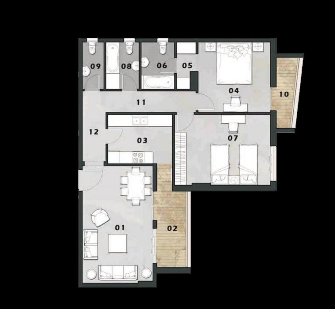 2 bedrooms Condo in New Capital City, Egypt No. 1454