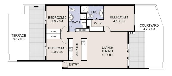 Квартира с 3 спальнями в Franklin, Австралия № 255 16
