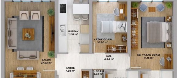 3 rooms Apartment in Istanbul, Turkey No. 20905 9
