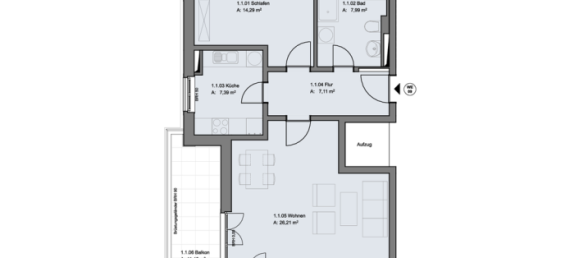 1 غرف نوم شقة في Potsdam, Germany رقم 37986 14