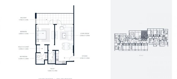 Apartamento de 1 dormitorio en AZIZI VISTA, Dubai Studio City, UAE No. 60533 5