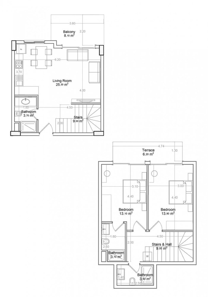 Penthouse 2+1 in Yekta Green Life Gazipasa Residence, Gazipasa, Turkey, Nr. 39592 1